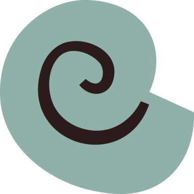 Deniz Kabuğu Yumuşakça Vektör İllüstrasyonu