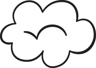 Gökyüzü Bulutu Vektör İllüstrasyonu