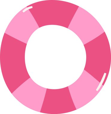 Şişirilebilir Halka Aksesuar Vektör İllüstrasyonu