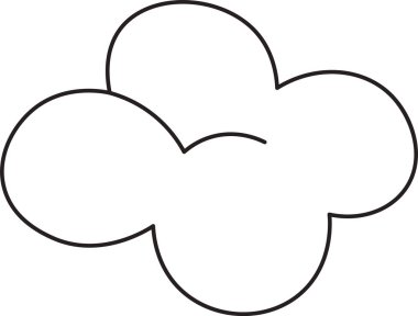 Gökyüzü Bulutu Vektör İllüstrasyonu