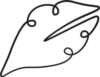 Çiçek Yaprağı Taslak Vektörü ResmiComment