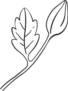 Branch Skeç Ana Hattı Vektör Resmini Bırakır