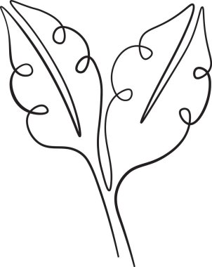 Branch Skeç Ana Hattı Vektör Resmini Bırakır