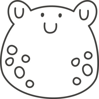 Kurbağa Başı Ana Hattı Vektör İllüstrasyonu