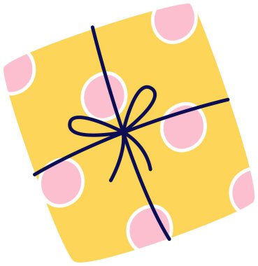 Doğum günü hediye kutusu vektör çizim