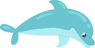 Yunus Deniz Hayvanları Vektör İllüstrasyonu