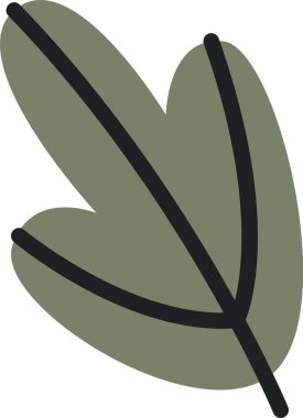 Meşe Ağacı Yaprak Vektörü İllüstrasyonu