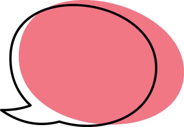 Soyut Yuvarlak Metin Kutusu Vektör İllüstrasyonu