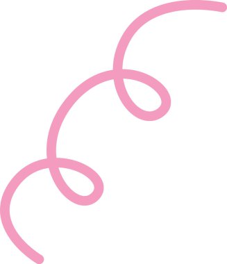 Eğri Satır Simge Vektörü İllüstrasyonu