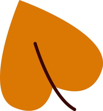 Sonbahar Yaprak El Çizim Vektörü İllüstrasyonu