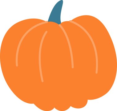 Balkabağı Sonbahar Sebze Vektör İllüstrasyonu