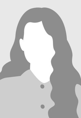 Kadın Avatar Profil Portre Vektörü İllüstrasyonu