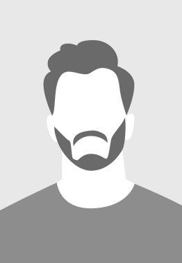 İnsan Avatar Profili Portre Vektörü İllüstrasyonu