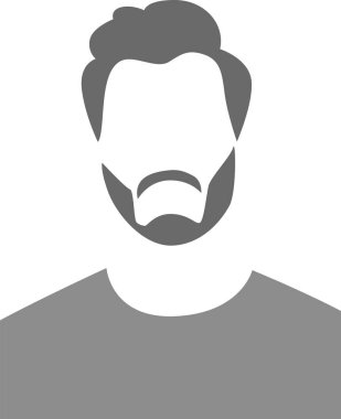 İnsan Avatar Profili Portre Vektörü İllüstrasyonu