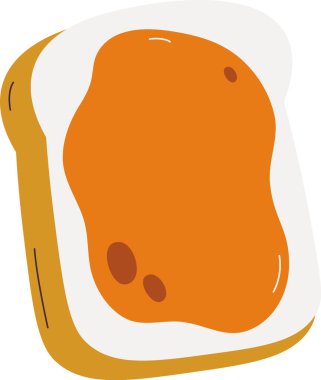 tereyağı vektör çizim ile tost