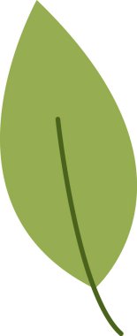 Yaprak Elle Çizilmiş Simge Vektörü İllüstrasyonu