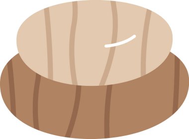 Daireler Tahta Oyuncak Vektörü İllüstrasyonu