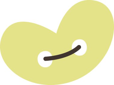 Kalp Şekli Dikiş Düğmesi Vektör İllüstrasyonu