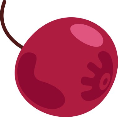 Kızılcık El Çizim Vektörü İllüstrasyonu