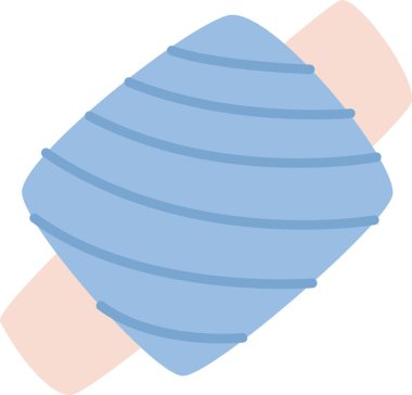 İplik İpliği Yuvarlama Vektörü İllüstrasyonu