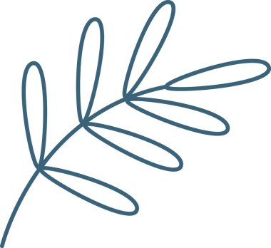 Branch Boyama Taslak Vektör İllüstrasyonunu Bırakır