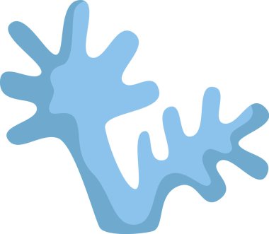 Mercan Bitkisi Eli Çekim Vektörü İllüstrasyonu