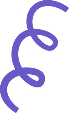 Soyut Eğri Çizgi Vektörü İllüstrasyonu