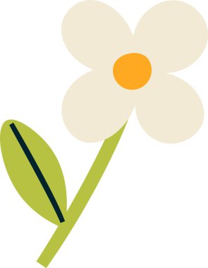 Vektör çizim çiçek el çekilmiş