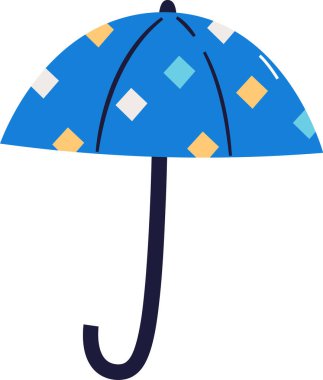 Rhombus Vektör İllüstrasyonlu El Çizimi Şemsiyesi