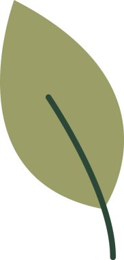 ağaç yaprağı ikonu vektör illüstrasyonu