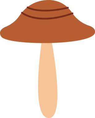 Sonbahar Mantar Bitki Vektörü İllüstrasyonu