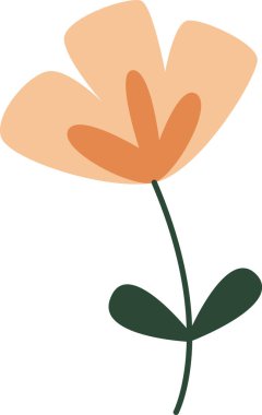 Vektör çizim çiçek el çekilmiş