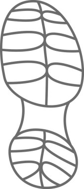 Sneakers Doodle Vektör İllüstrasyonunun Ayak İzi