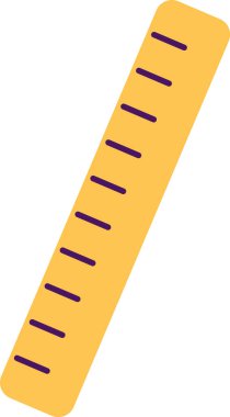 Cetvel Okulu Yardımcı Vektör İllüstrasyonu