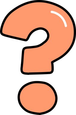 Soru işareti vektör illüstrasyonu