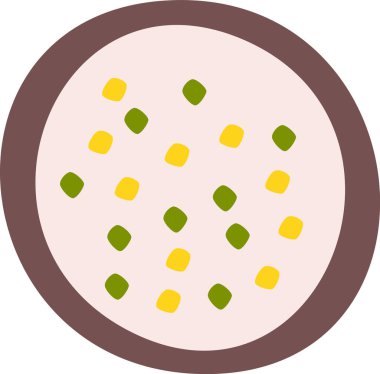 Yulaf Ezmesi Vektörü İllüstrasyonlu Bowling