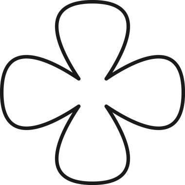 Çiçek Geometrik Şekil Vektörü İllüstrasyonu