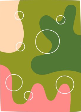 Soyut Figürler Resim Vektörü İllüstrasyonu