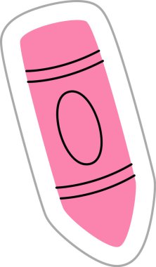 Kalem Okulu Yapıştırması Vektör İllüstrasyonu