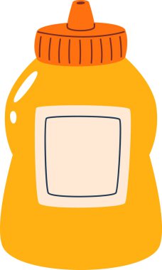 Sıvı Ürün Vektörü İllüstrasyonu için Plastik Şişe