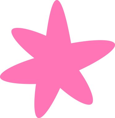 Yıldız El Çizim Vektörü İllüstrasyonu