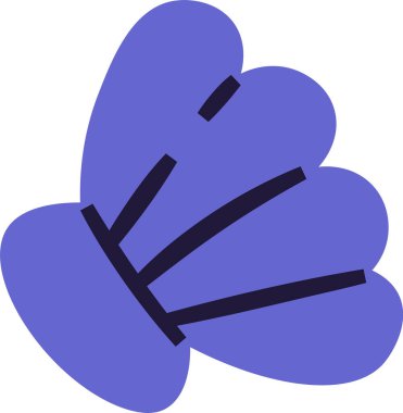 Deniz Kabuğu Çizgi Filmi Vektör İllüstrasyonu