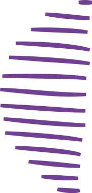 Soyut Kemer Çizgileri Doodle Vektör İllüstrasyonu