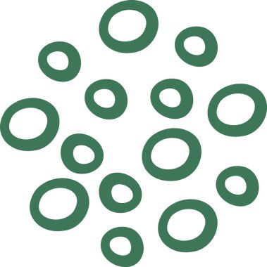 Soyut Baloncuklar Noktalar Doodle Vektör İllüstrasyonu