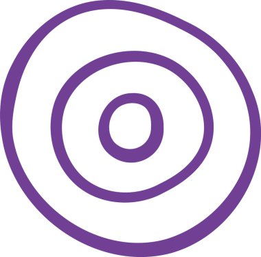 Soyut Yuvarlak Çizgiler Doodle Vektör İllüstrasyonu