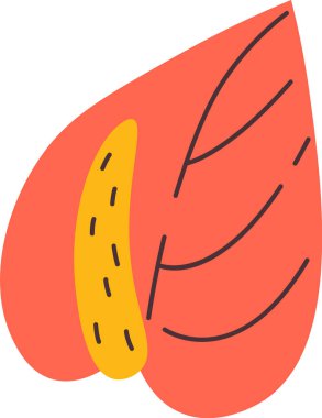 Tropikal Egzotik Kala Çiçek Vektörü İllüstrasyonu