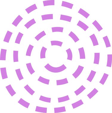 Soyut Çember Çizilmiş Doodle Vektör İllüstrasyonu