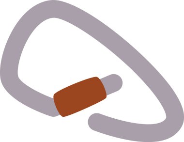 Carabine Kanca Yürüyüş Ekipman Vektörü İllüstrasyonu