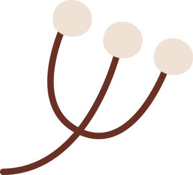 Çilek şube vektör çizim üzerinde