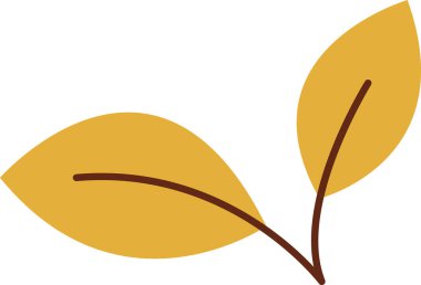 Dal Vektörü Resiminde Yapraklar